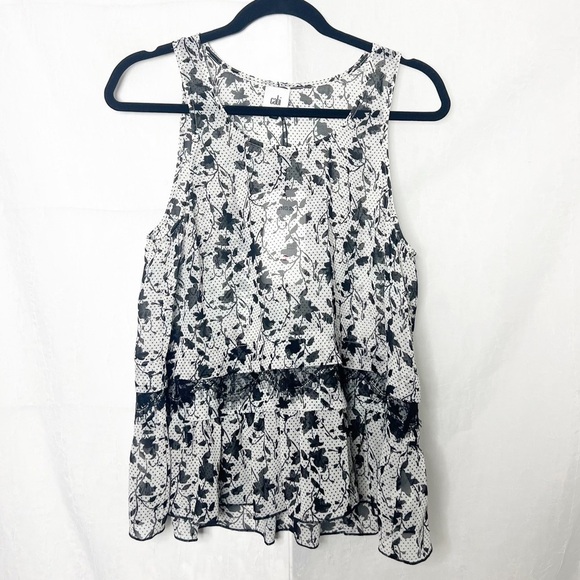 NEW with tags Cabi Sheer Floral Blouse - Picture 1 of 5